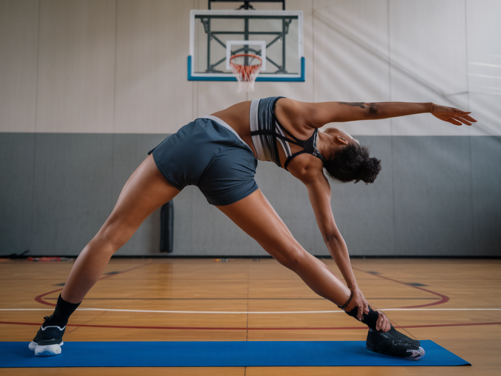 Séquence de yoga et mobilité de 15 minutes pour accélérer la récupération après une séance intense de basket