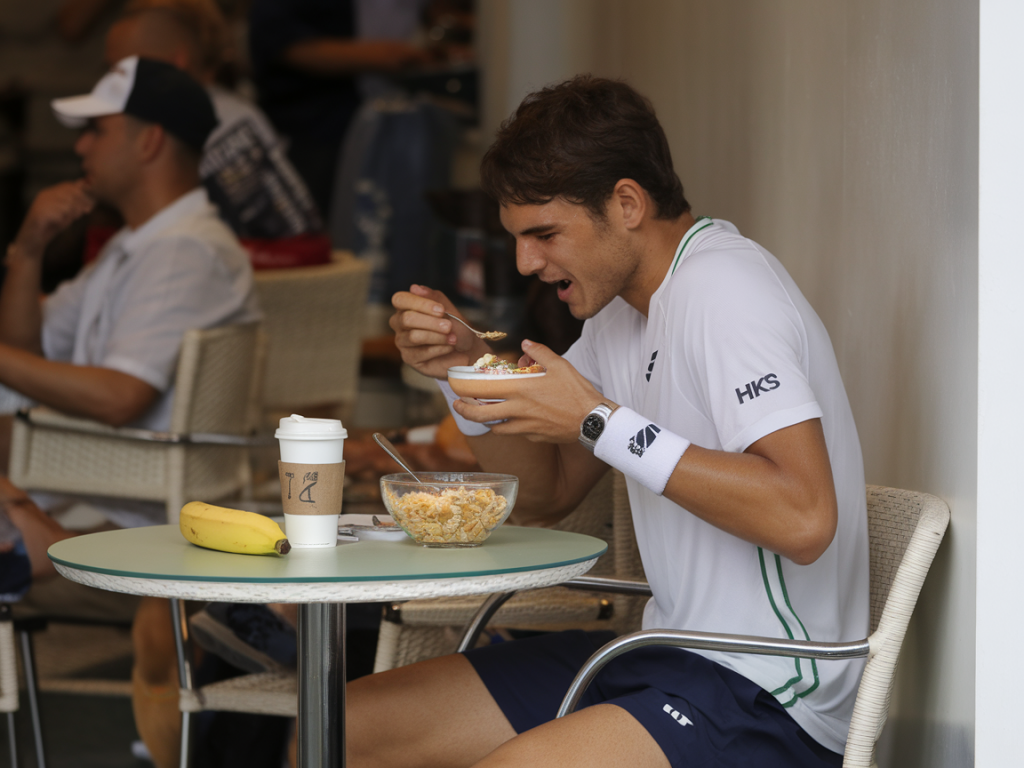 Quel petit-déjeuner précis choisir avant un tournoi de tennis enchaîné pour tenir cinq matches en deux jours