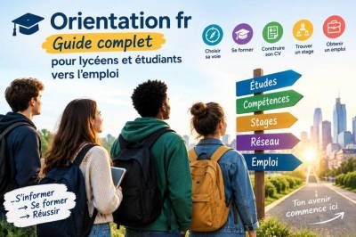 Orientation fr : guide complet pour lycéens et étudiants vers l'emploi