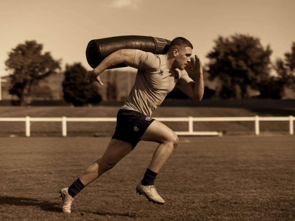 Programme de renforcement de six semaines pour arrières au rugby visant vitesse et puissance sans prise de masse inutile