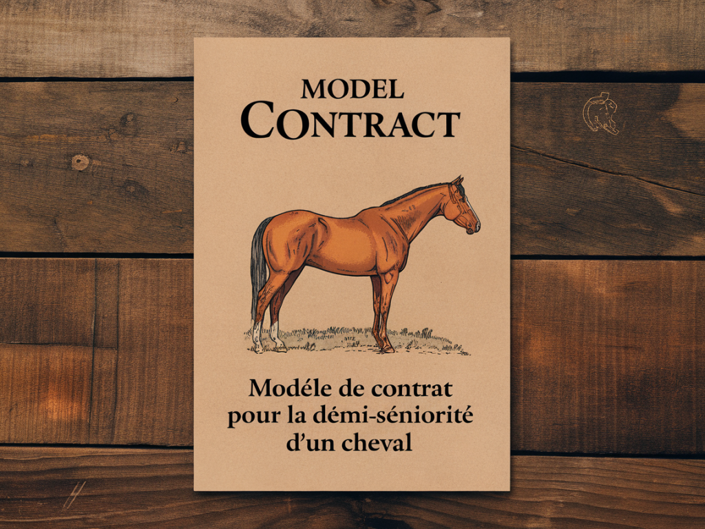 Modèle de contrat pour la pension de cheval : pdf gratuit demi‑pension